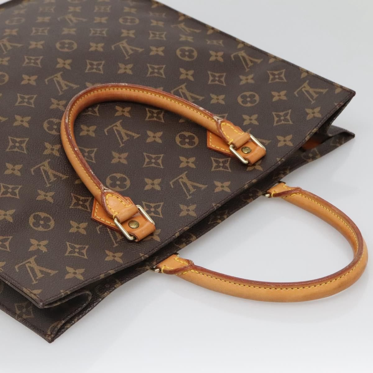 Louis Vuitton LOUIS VUITTON Monogram Sac Plat Hand Bag M51140 Size ONE SIZE - 6 Thumbnail
