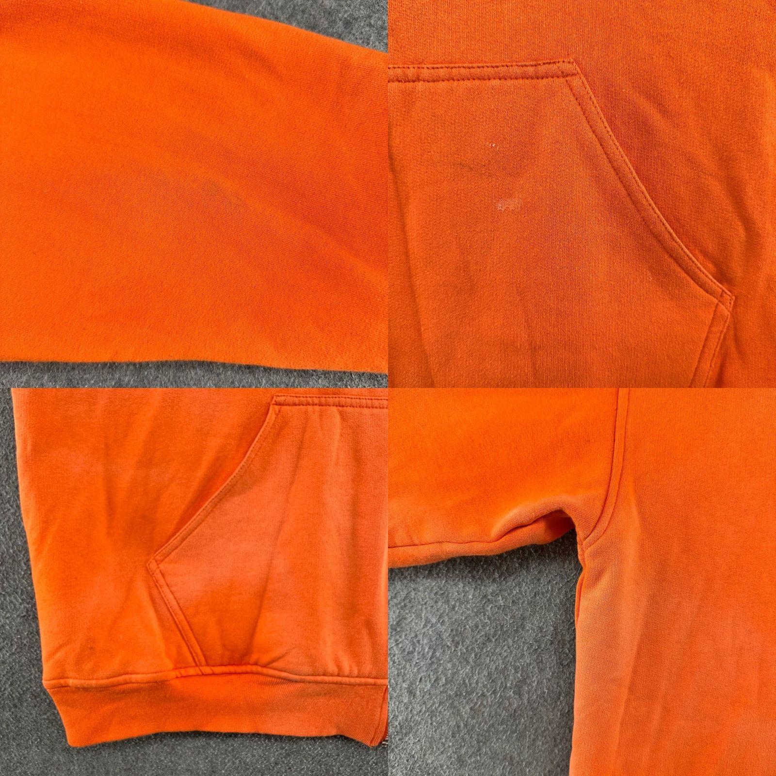 Lee VINTAGE Lee Hoodie Mens XL Orange Full Zip Thermal Waffle Knit Lined COMPANY 90s Size US XL / EU 56 / 4 - 8 Thumbnail