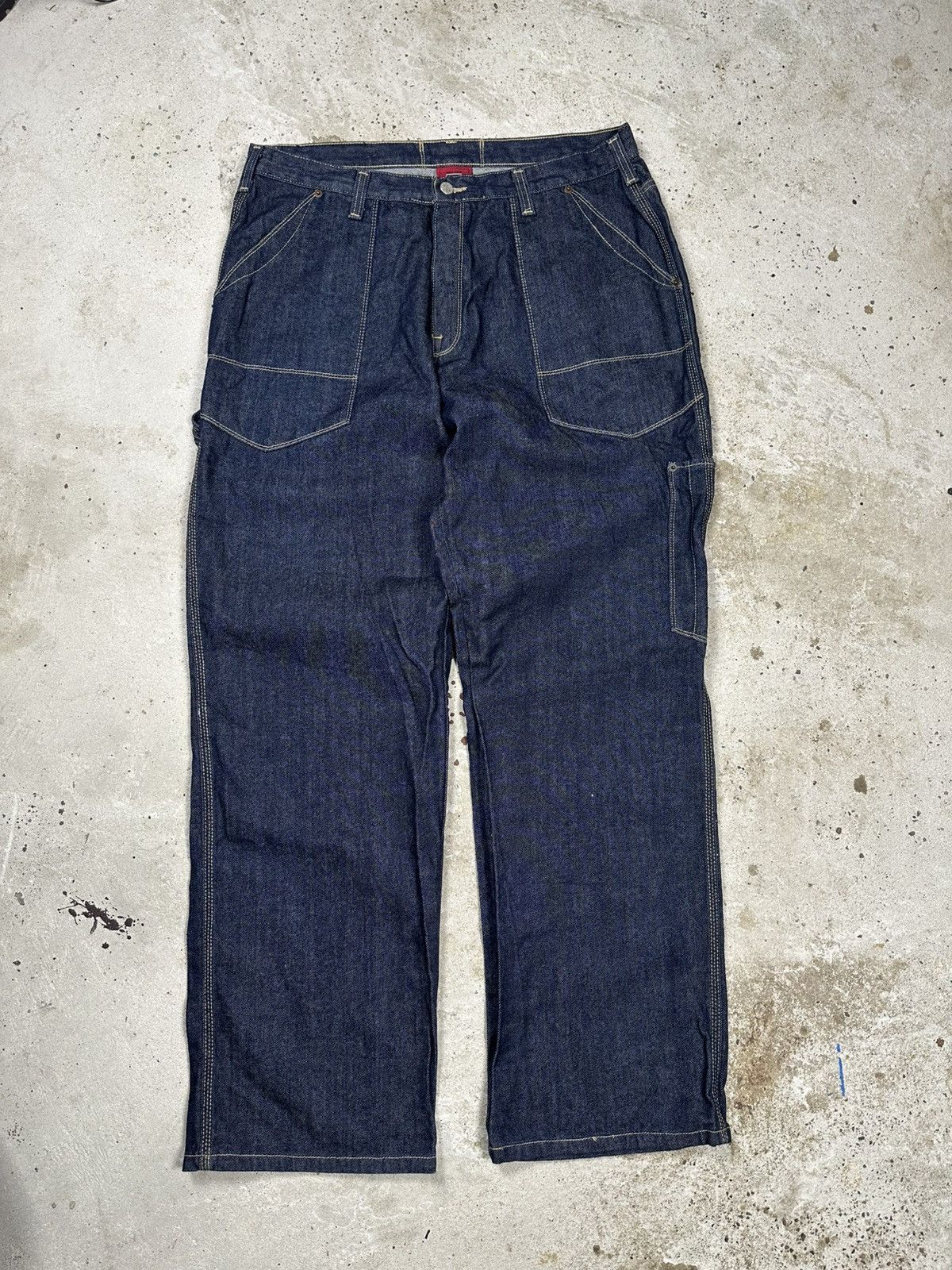 JNCO × Vintage Vintage Y2K Def Jam University Baggy Carpenter Denim Pants Size US 38 / EU 54 - 2 Thumbnail