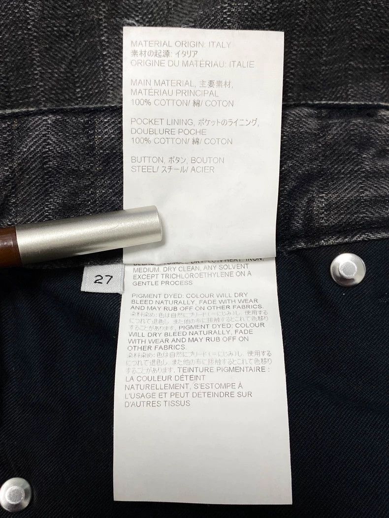 Our Legacy Our Legacy Our legacy Black and gray striped jeans-2507 Size US 27 - 7 Thumbnail