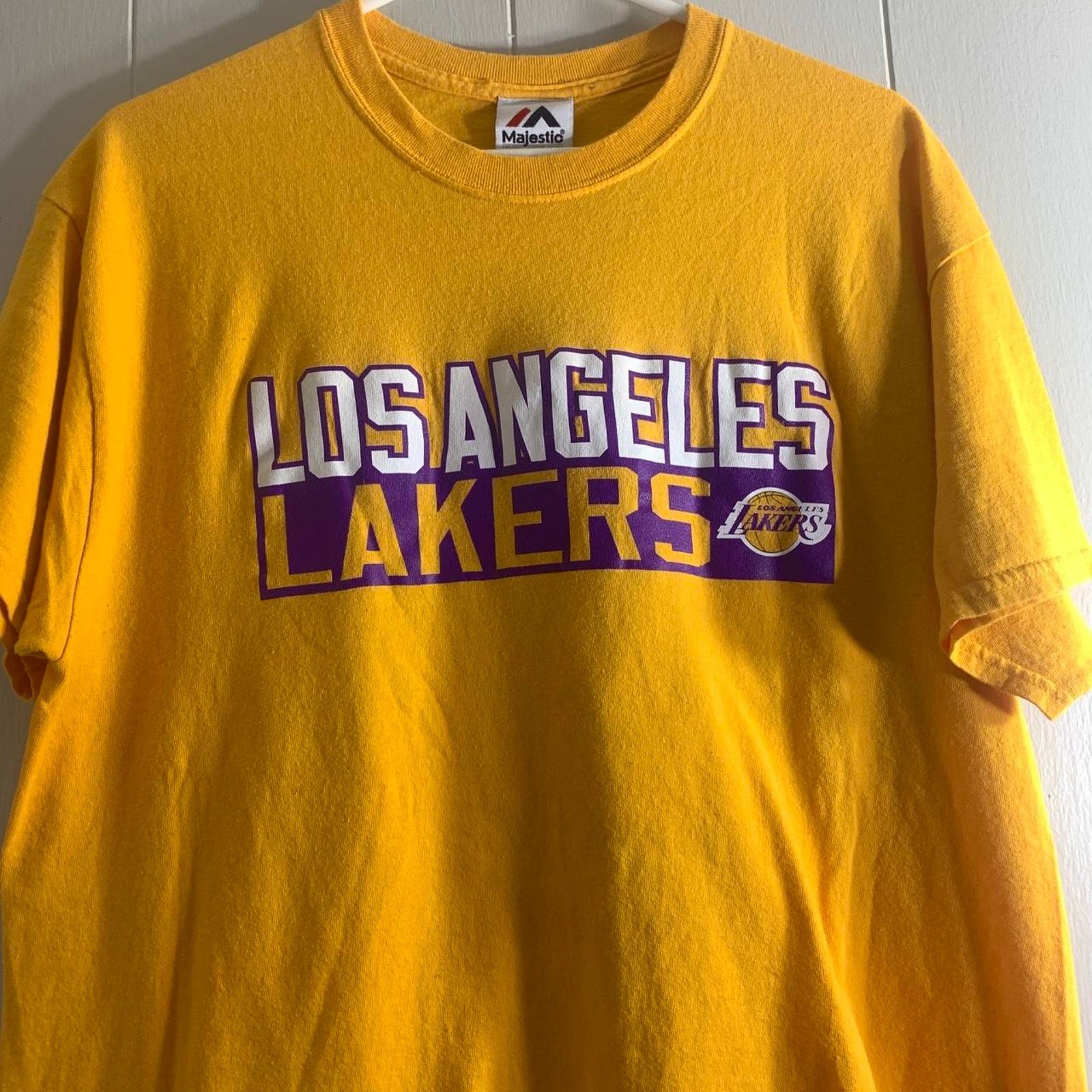 NBA vintage 2000s LOS ANGELES LAKERS LEBRON JAMES 23 tee shirt L Size US L / EU 52-54 / 3 - 3 Thumbnail