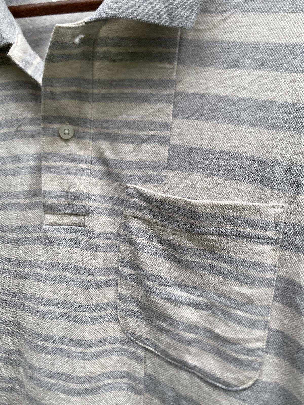 Engineered Garments × Uniqlo Engineered Garments/Uniqlo Striped Collar T Shirt Size US XL / EU 56 / 4 - 12 Thumbnail