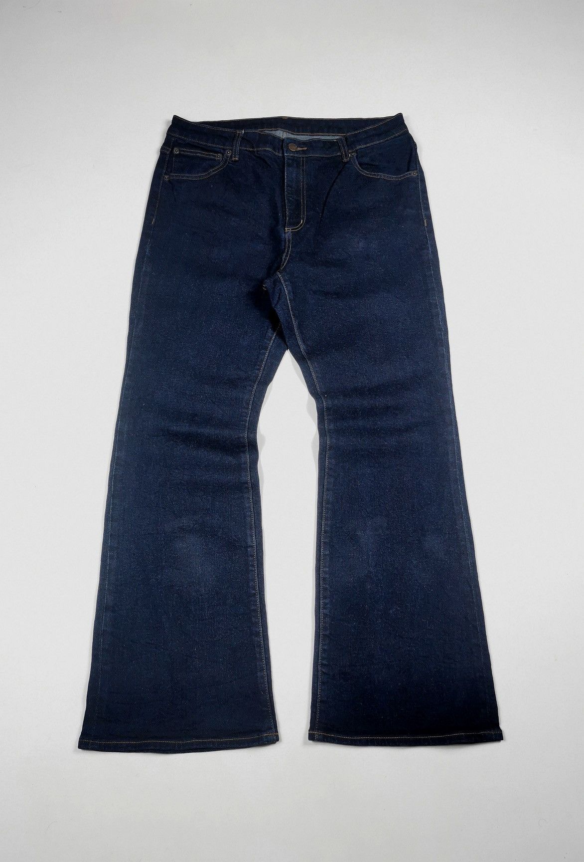 If Six Was Nine Flare Bootcut Gu Japan Denim Jeans Size US 33 - 1 Thumbnail