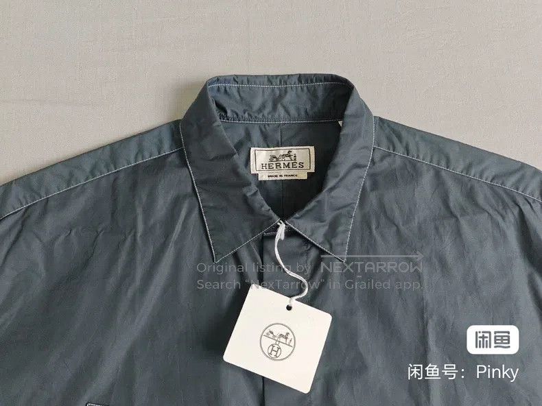 Hermes Hermes Workwear casual shirt, 67% cotton + 33% polyester f Size US L / EU 52-54 / 3 - 3 Thumbnail
