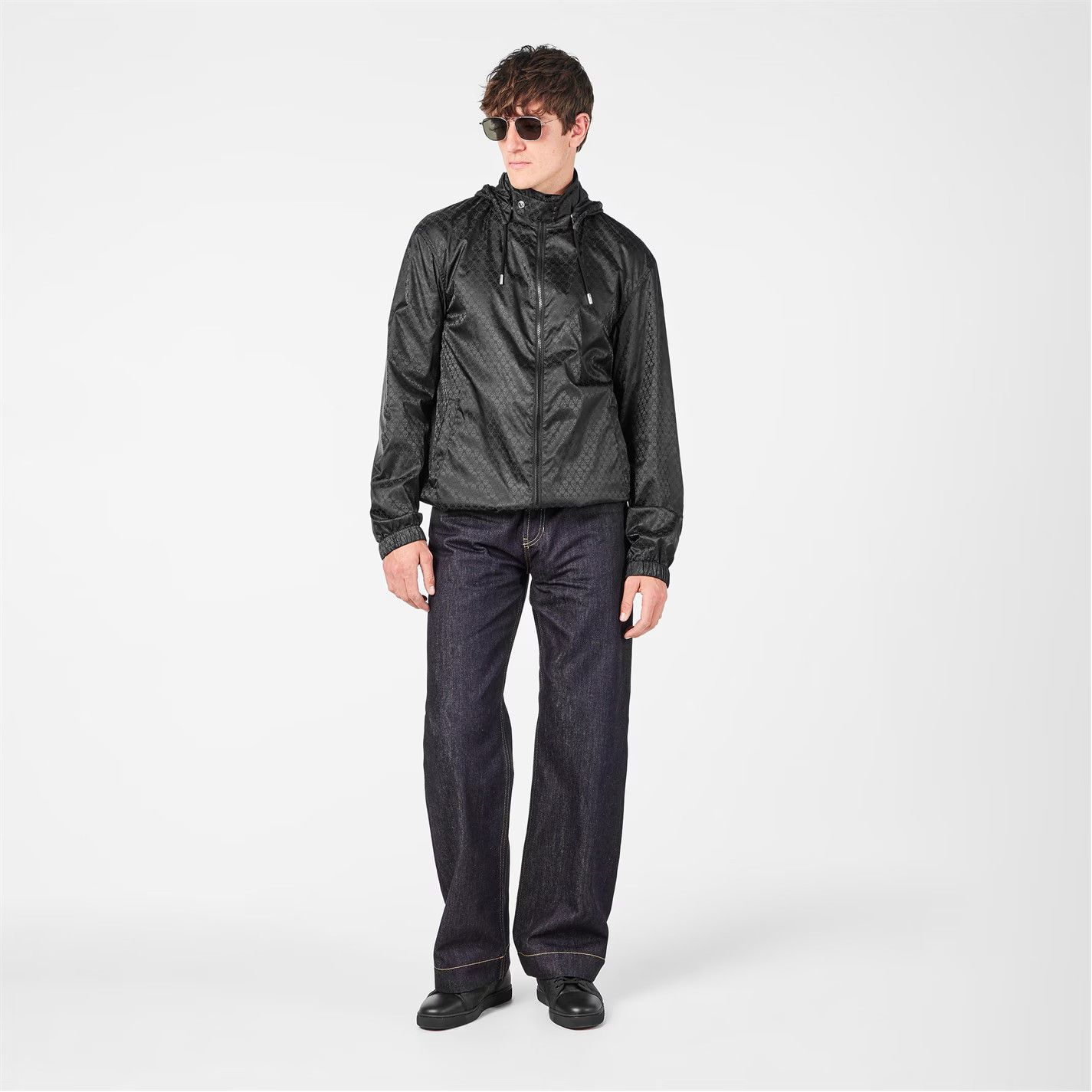 Alexander McQueen o1g2r1mq0326 Weather Resistant Windbreaker Jacket in Black Size US L / EU 52-54 / 3 - 6 Thumbnail