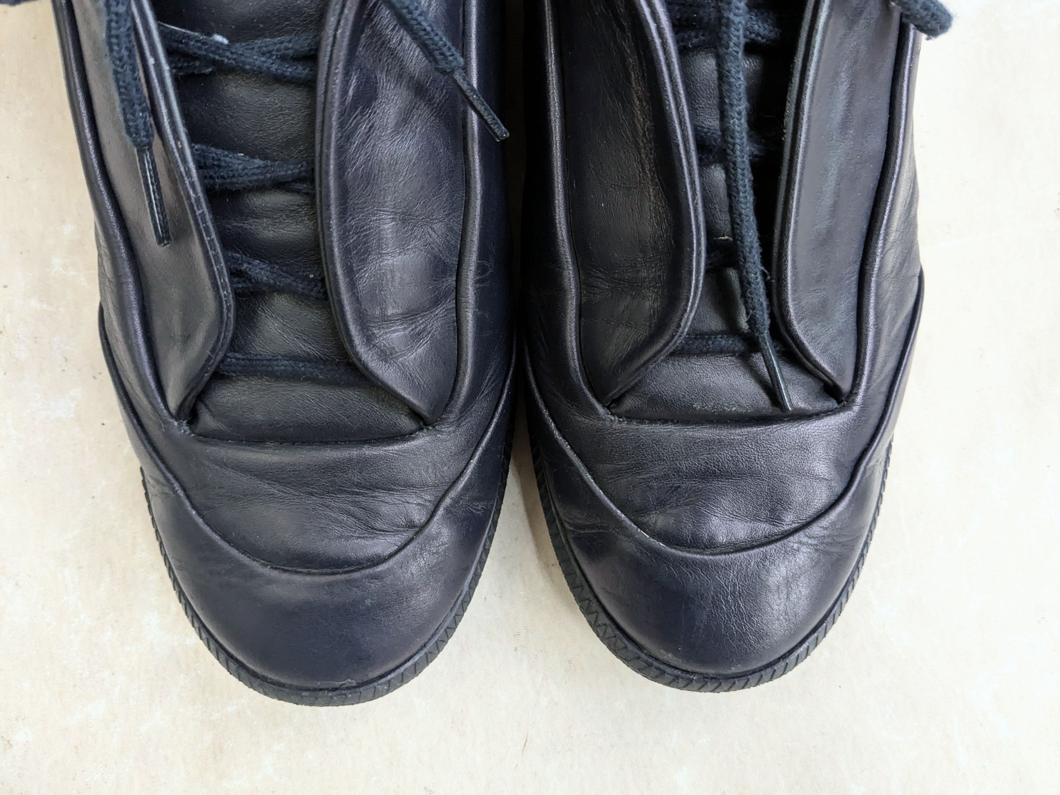 Maison Margiela Maison Margiela Future Navy Blue 11 44 High Tops Leather Size US 11 / EU 44 - 4 Thumbnail
