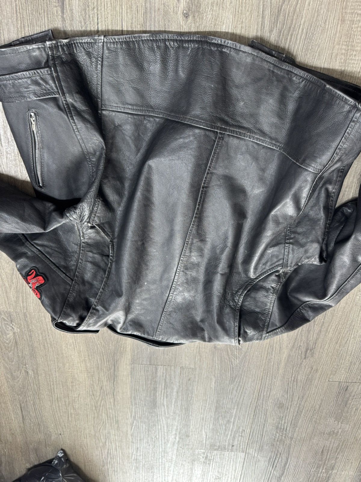 Other VINTAGE bikers jacket Size US L / EU 52-54 / 3 - 7 Thumbnail