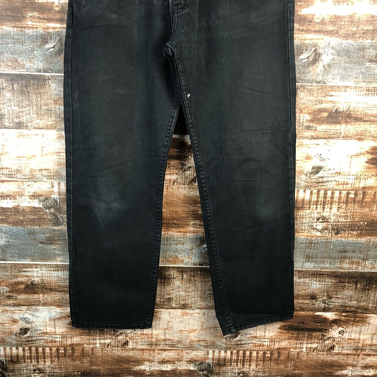 Levi's Levis 607 orange tag Black Denim jeans Pants #A2611 Size US 33 - 6 Thumbnail