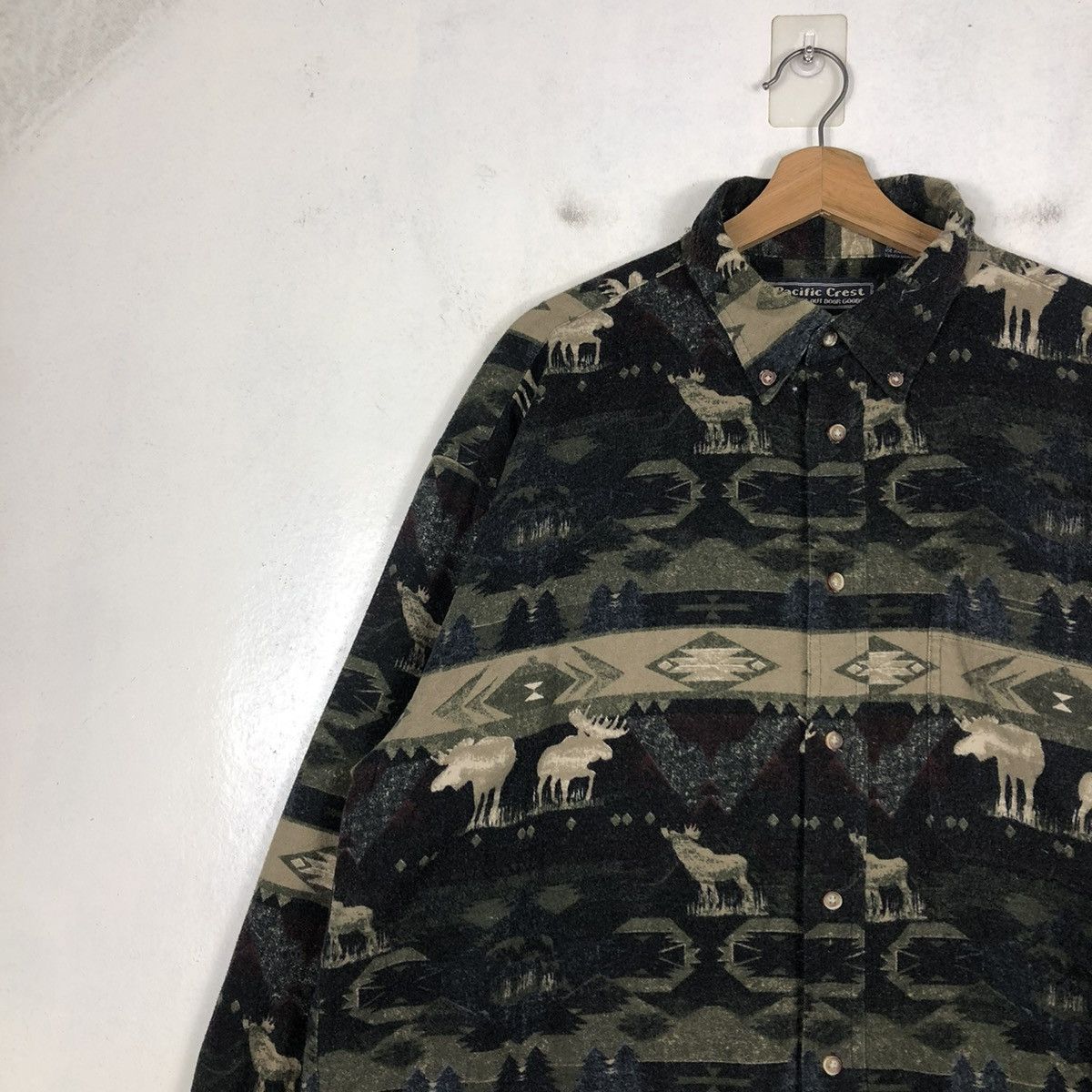 Japanese Brand × Vintage 📌VINTAGE CAMOUFLAGE SHIRT JACKET INDIGO PACIFIC CREST Size US XL / EU 56 / 4 - 9 Thumbnail