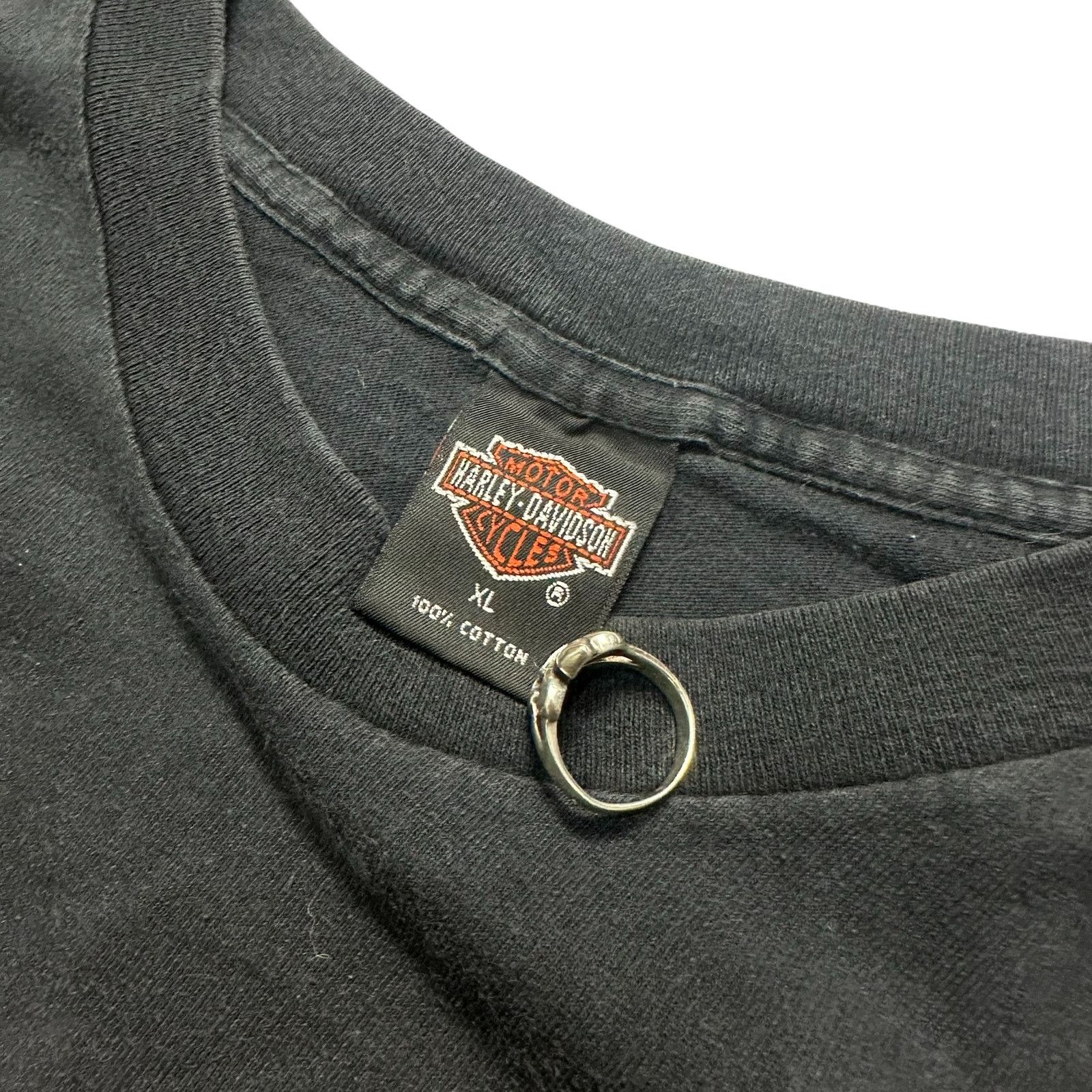 Harley Davidson Vintage 1995/6 HarleyDavidson T-Shirt Wolf XL Cleveland Ohio Size US XL / EU 56 / 4 - 4 Thumbnail
