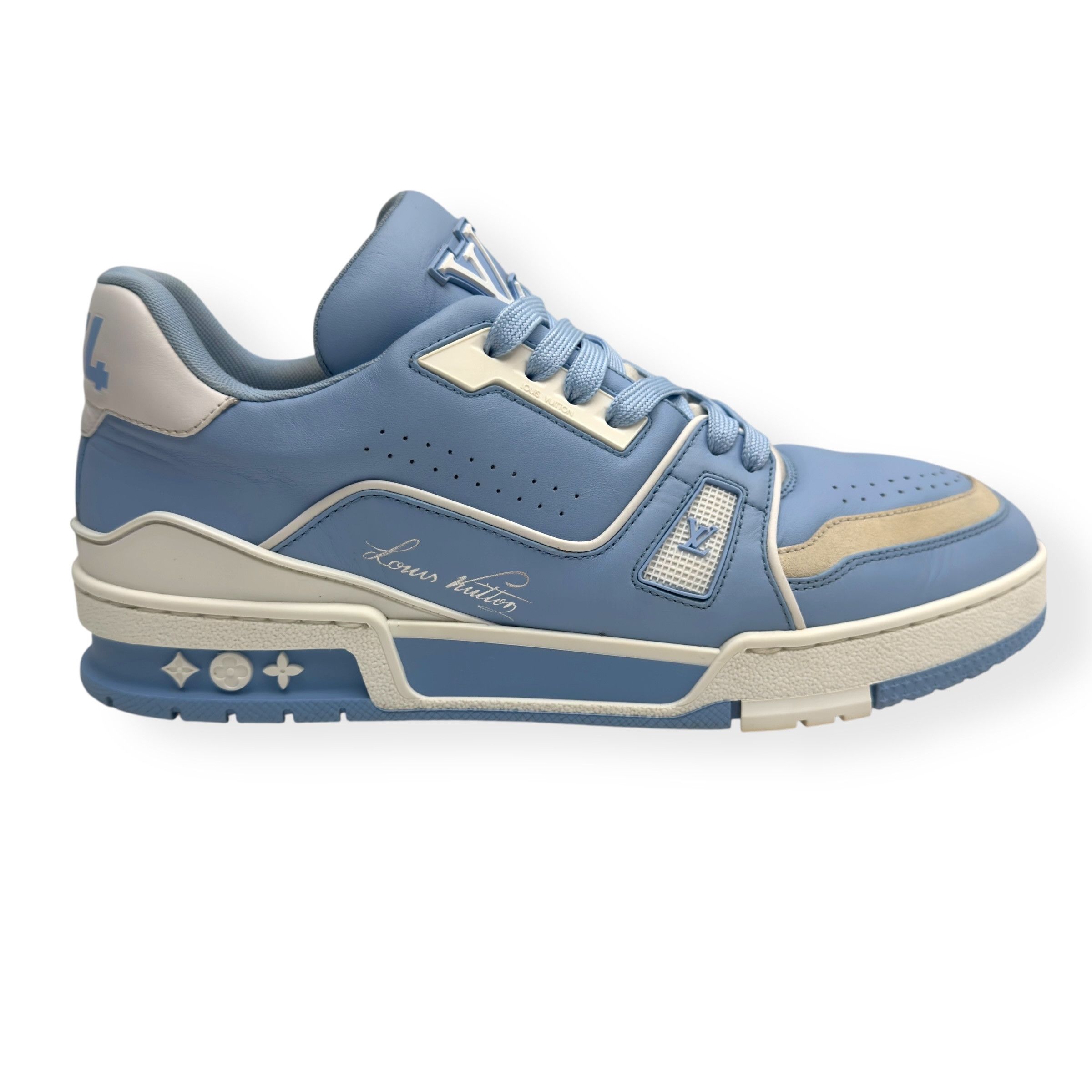 Louis Vuitton LOUIS VUITTON LV TRAINER BABY BLUE / WHITE UK Size US 8 / EU 41 - 1 Thumbnail