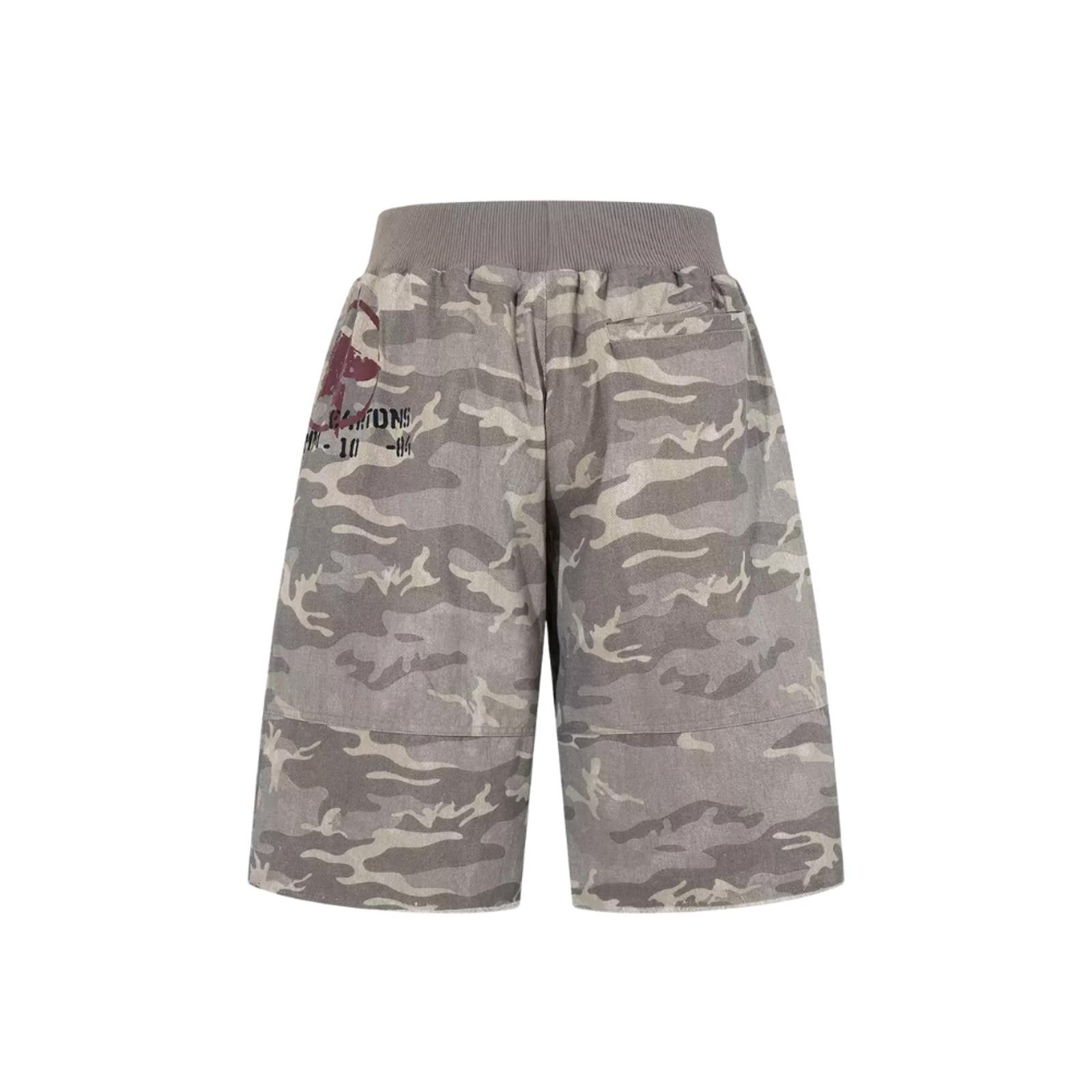 Other Camo Multi-Pocket Drawstring 7/8 Cargo Shorts Size US 32 / EU 48 - 2 Thumbnail