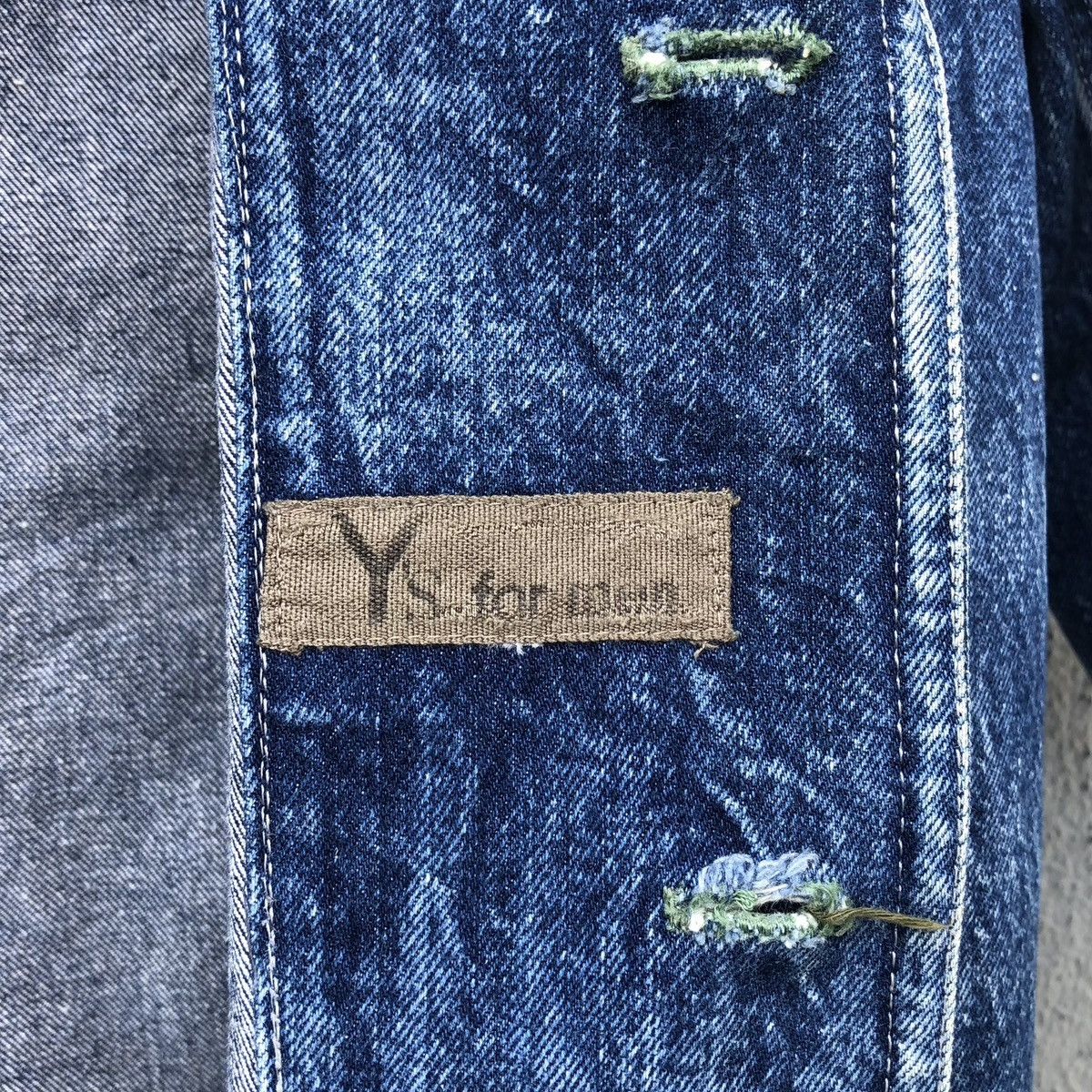 Y's for Men Vintage 80s Y’s For Mens Denim Chore Jacket Size US M / EU 48-50 / 2 - 13 Thumbnail