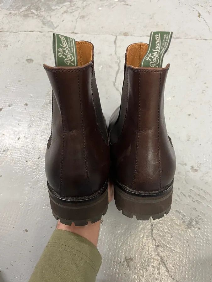 Polo Ralph Lauren Polo Ralph Lauren Brown Minimalist Classy Leather Boots Size US 13 / EU 46 - 5 Thumbnail