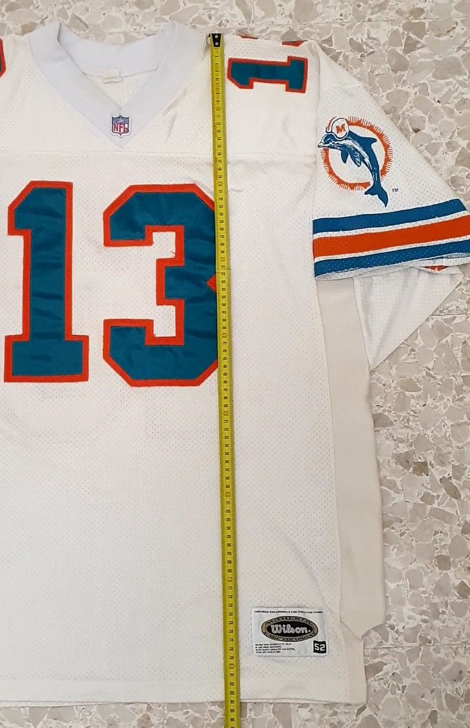 NFL × Wilson Dan Marino Miami Dolphins 80s Wilson Jersey Size US L / EU 52-54 / 3 - 13 Thumbnail