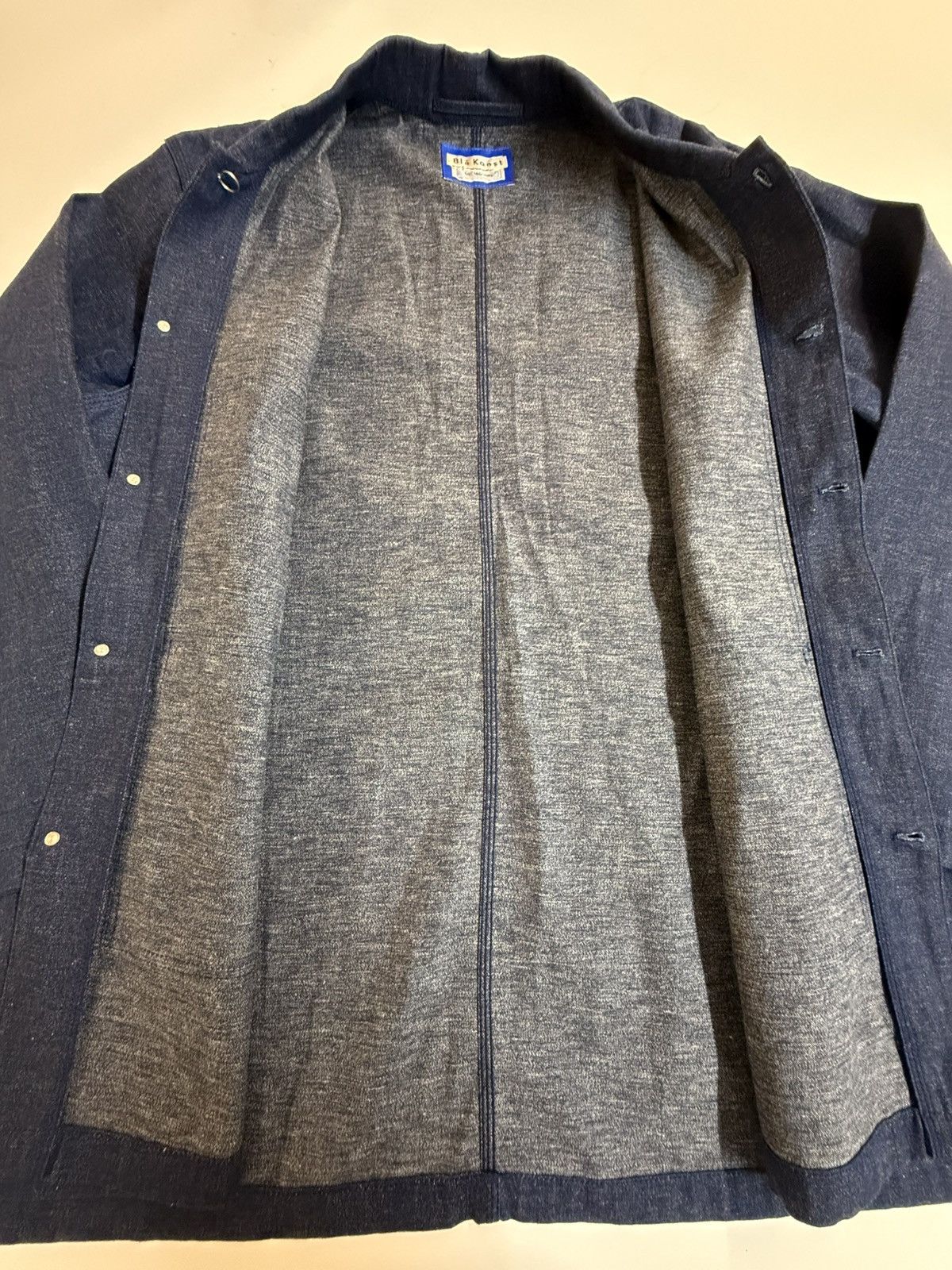 Acne Studios Acne Studios Blå Konst Dark Indigo Denim Chore Coat Sz 50 Size US XL / EU 56 / 4 - 11 Thumbnail