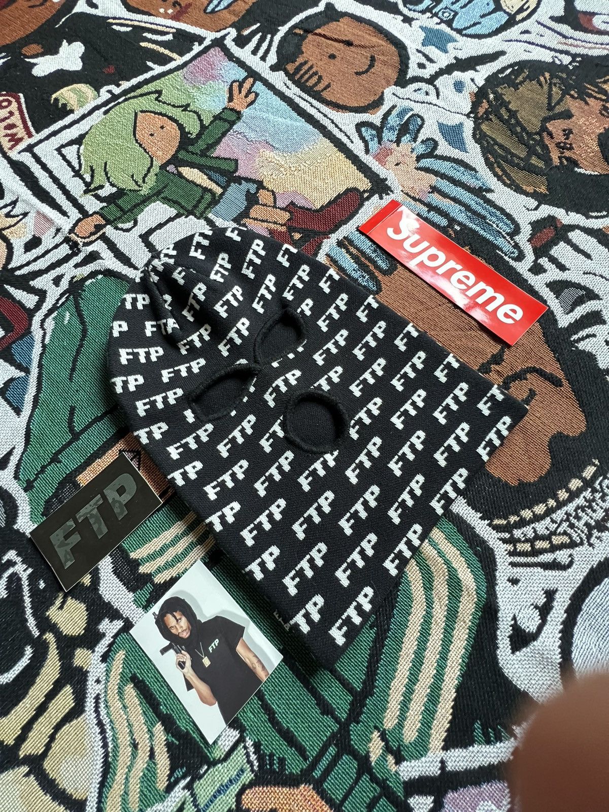 Fuck The Population 🩸FTP Black Ski Mask 🩸 Size ONE SIZE - 5 Thumbnail