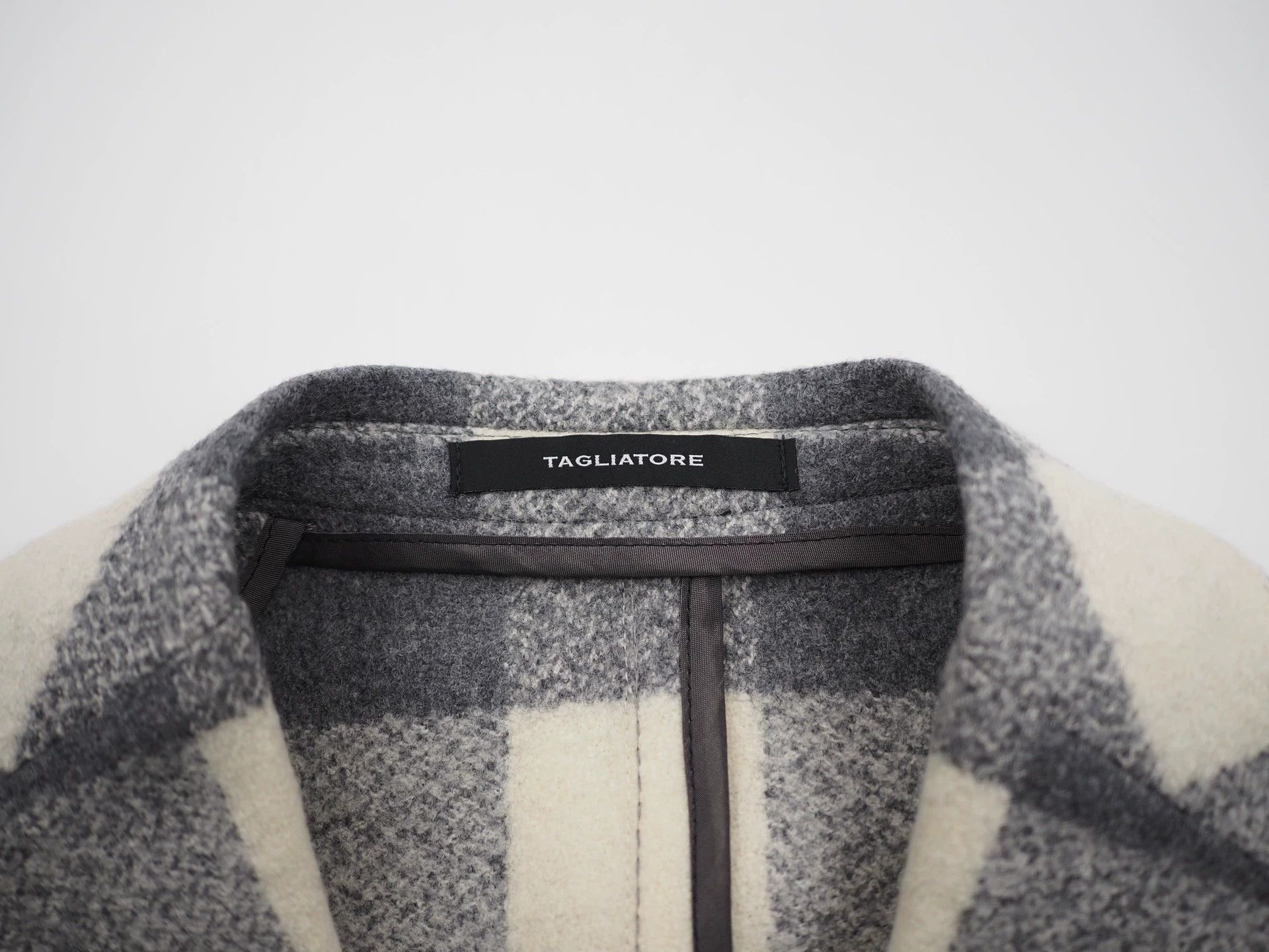 Tagliatore Tagliatore gray and white checkerboard wool blazer Size S / US 4 / IT 40 - 4 Thumbnail
