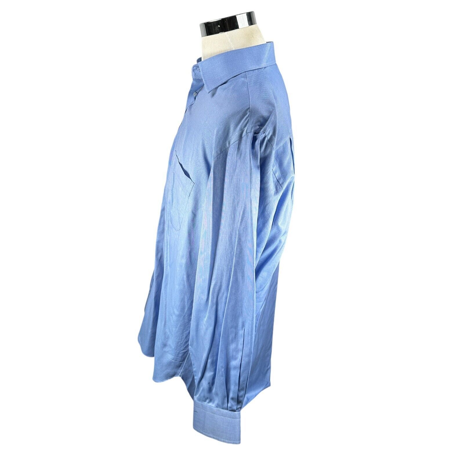 The Unbranded Brand Marol Bologna Dress Shirt Men’s 43 / 17 Blue Long Sleeve Size US XL / EU 56 / 4 - 4 Thumbnail