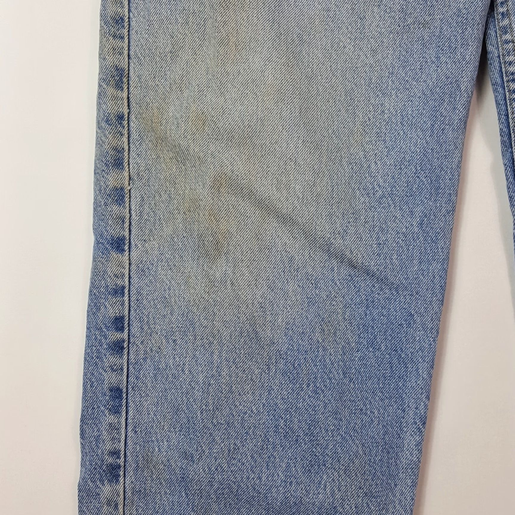 Carhartt VINTAGE Carhartt Jeans Denim Blue Distressed 36x33 36" Waist 33" Inseam Men Workwear Retro Grunge Hidden Pockets Size US 36 / EU 52 - 3 Thumbnail