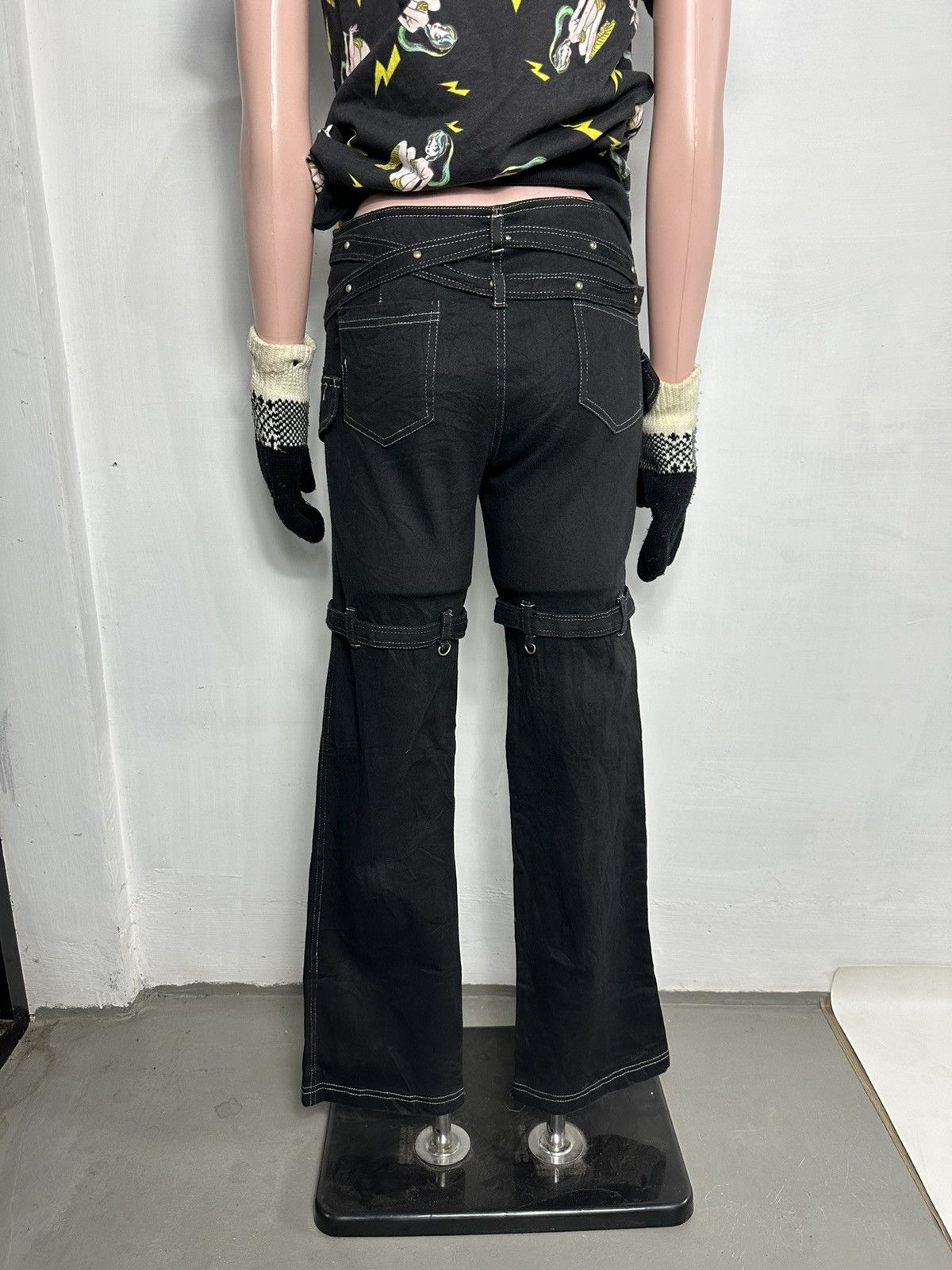 Other K star Punk Rock Bondage Skull Skeleton Poem Style Pants Size 28" / US 6 / IT 42 - 24 Thumbnail