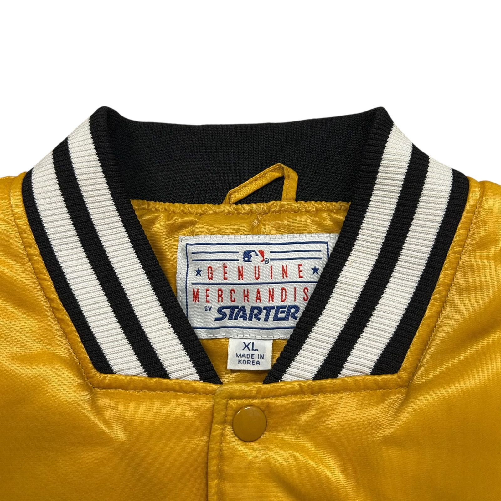MLB RARE VTG 90s DETROIT TIGERS STARTER DOWN SATIN BOMBER JACKET Size US XL / EU 56 / 4 - 5 Thumbnail