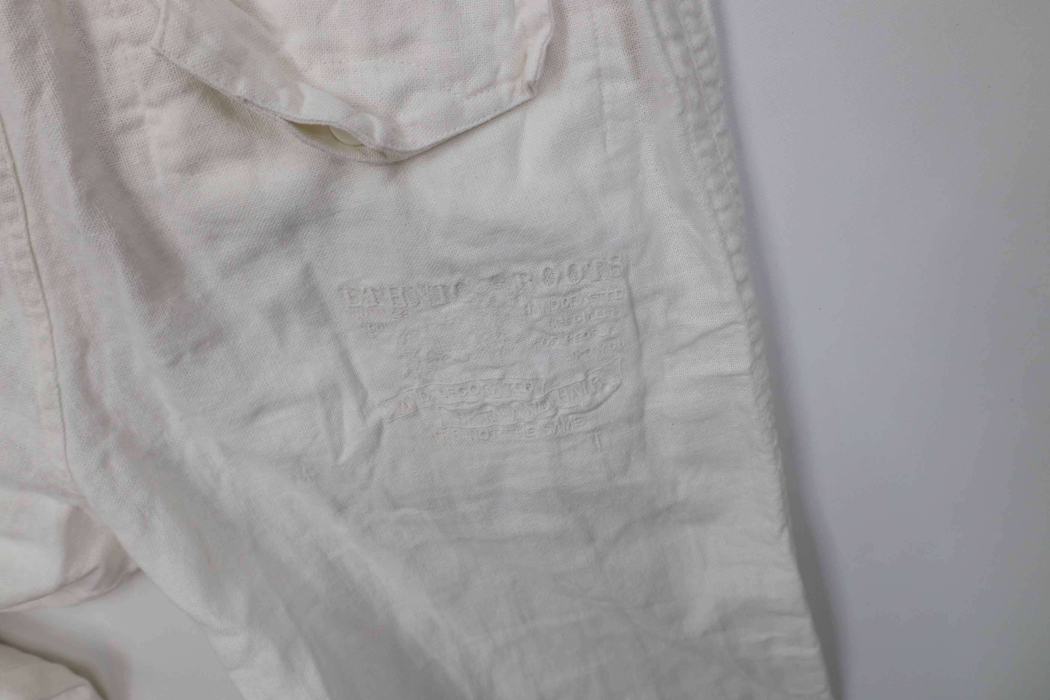 Desigual Desigual Linen Blend Wide Leg Beach Harem Pants White Size 32" / US 10 / IT 46 - 14 Thumbnail