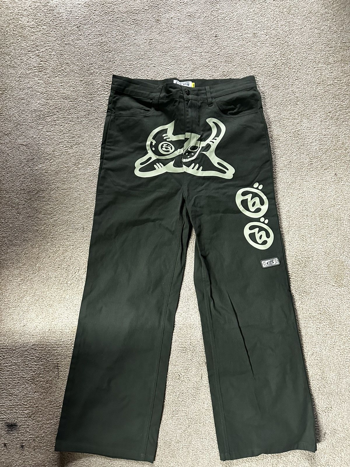 Designer Bandage boy yalocaloffgod running cat pants Size US 28 / EU 44 - 1 Thumbnail