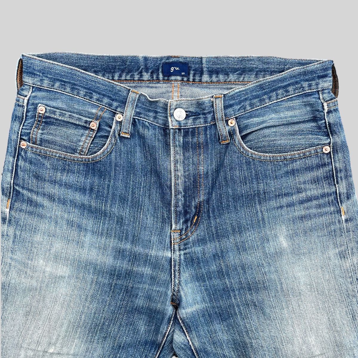 Other 🔥 Gu Light Blue Distressed Denim W33 🔥 Size US 33 - 8 Thumbnail