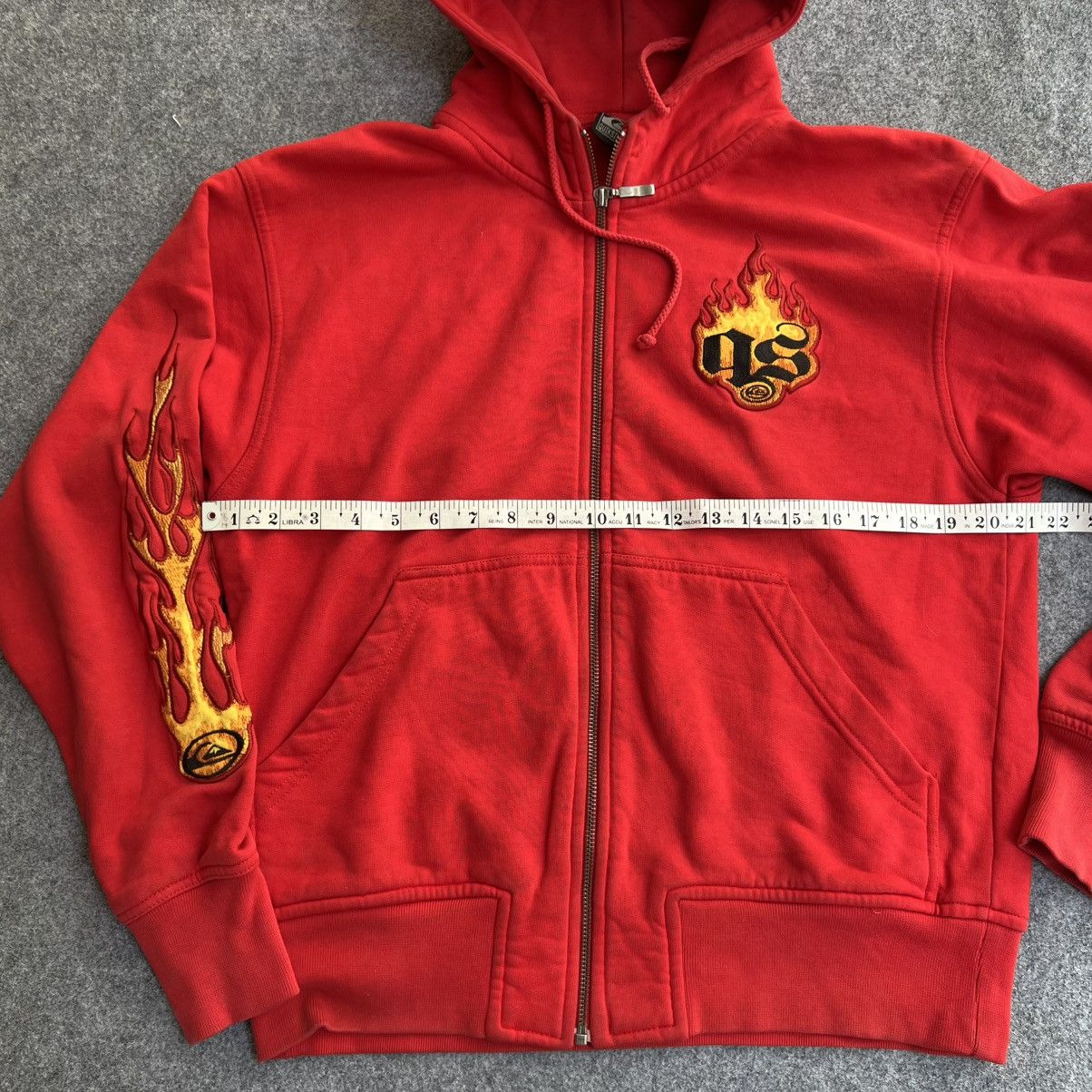 Quiksilver Vintage Quiksilver Flaming Hoodie Size US M / EU 48-50 / 2 - 7 Thumbnail