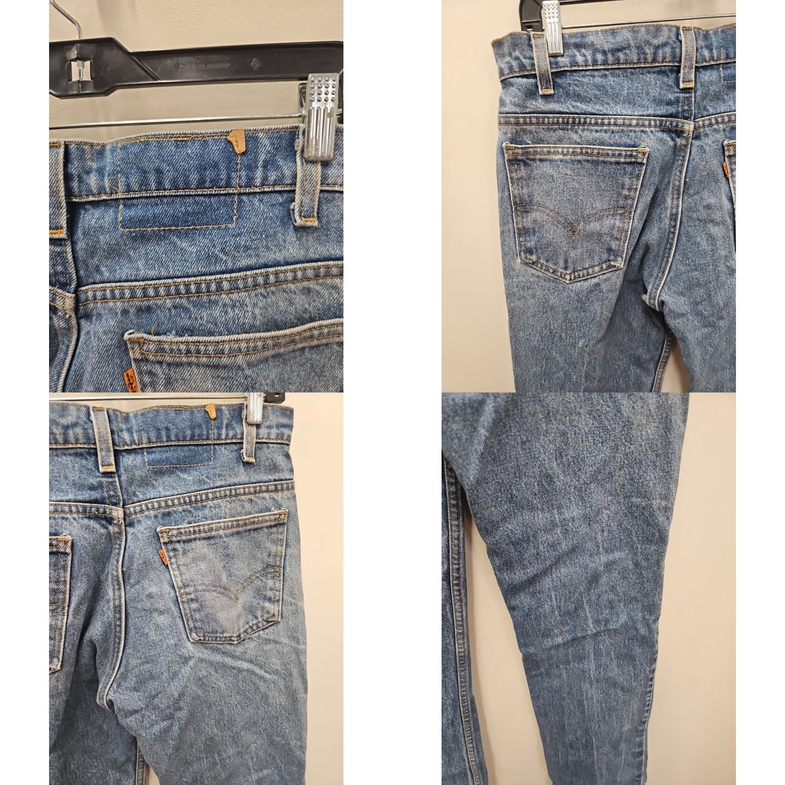 Levi's VINTAGE Levi's Orange Tab DISTRESSED WORN IN Jeans 32x33 80s Levi's 500 Series Men Regular Blue Denim Jeans Size US 32 / EU 48 - 9 Thumbnail
