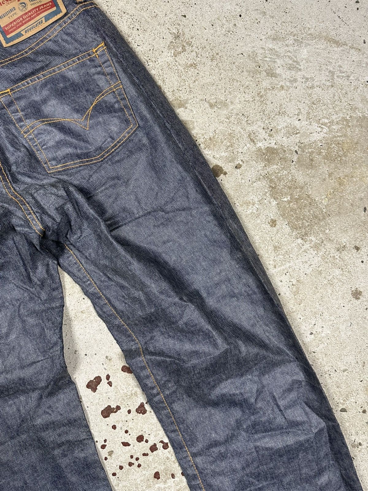 Diesel × Vintage Vintage Y2K Diesel Waxed Fellow Denim Pants Jeans Size US 30 / EU 46 - 16 Thumbnail