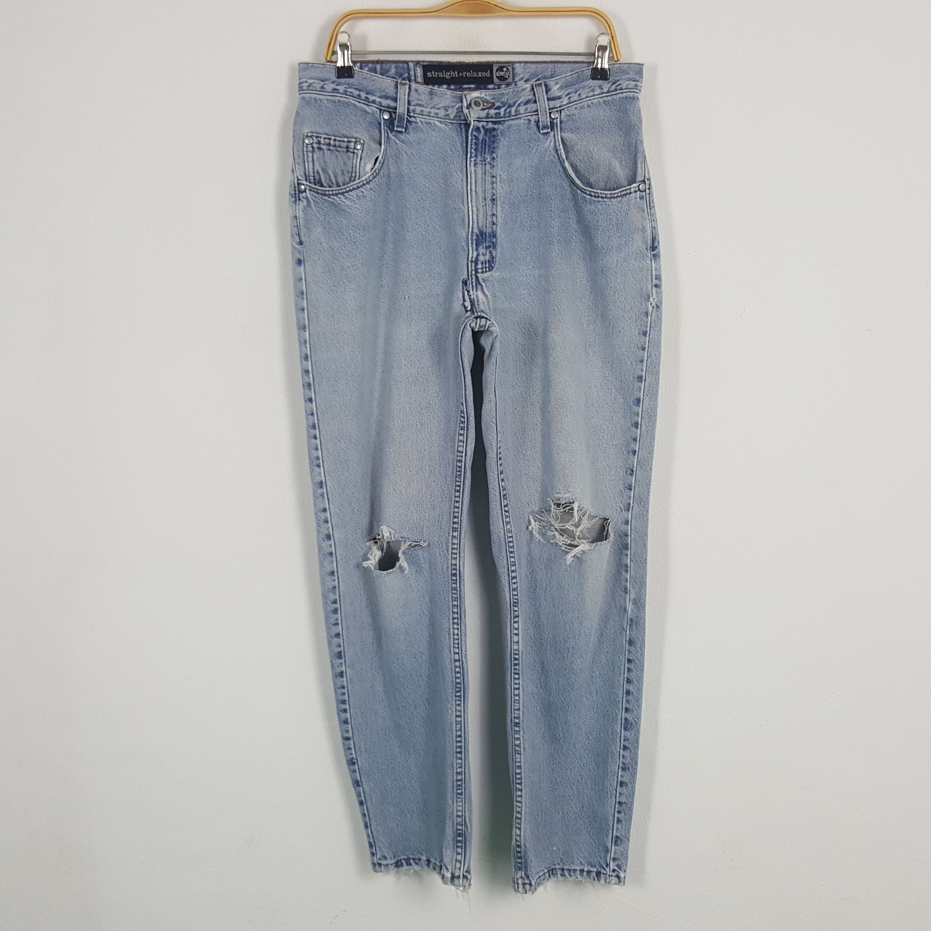 Levi's × Vintage Vintage Levi's Distressed Style Denim Jeans Size US 33 - 1 Thumbnail
