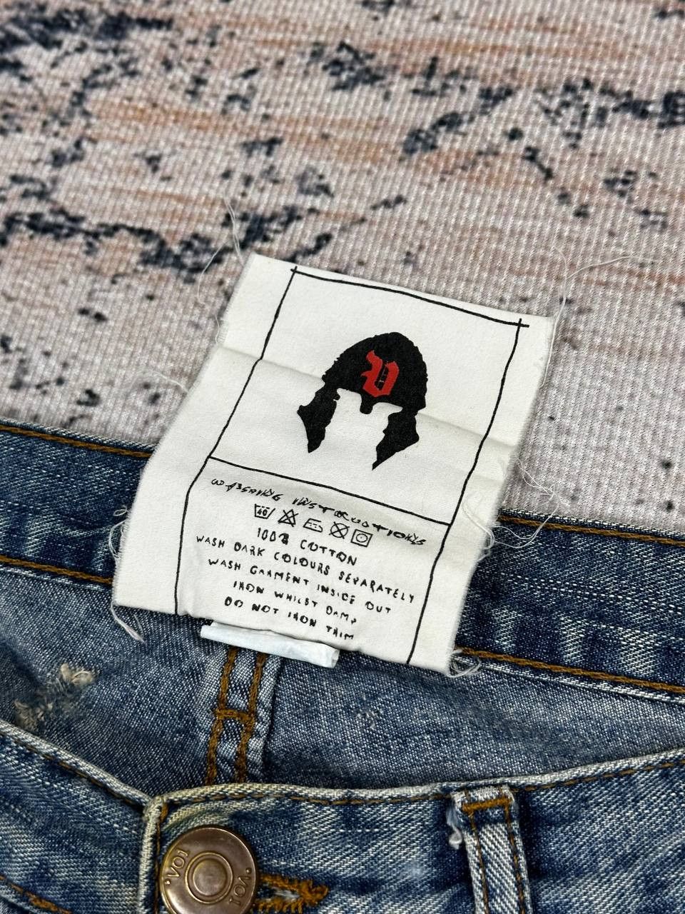 Japanese Brand Vintage Avant Garde Destroyed Punk Baggy Denim Jeans Size US 32 / EU 48 - 8 Thumbnail