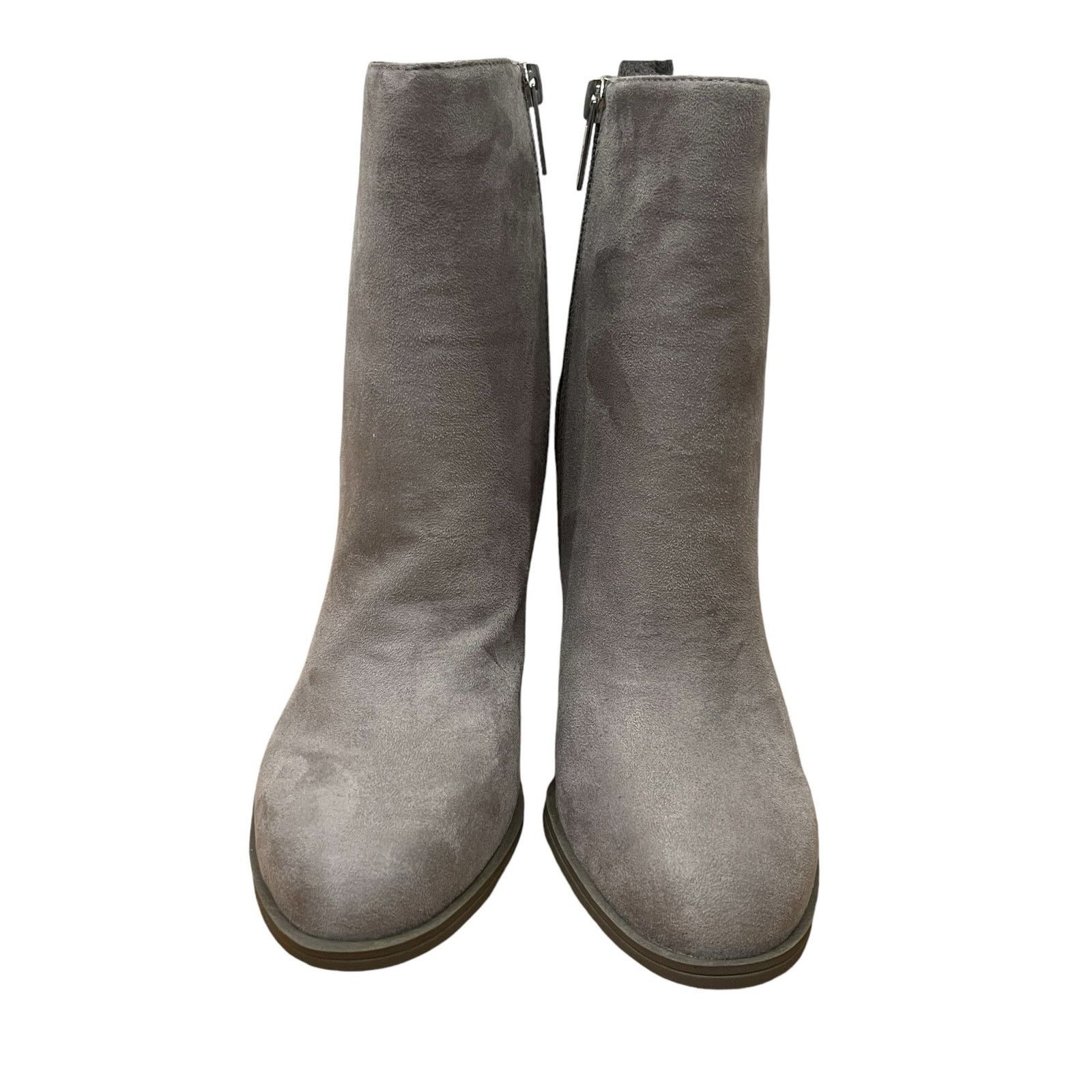 Sam Edelman Circus by Sam Edelman Grey Croc Embossed Suede Bootie Sz 8.5 Size US 8.5 / IT 38.5 - 2 Thumbnail