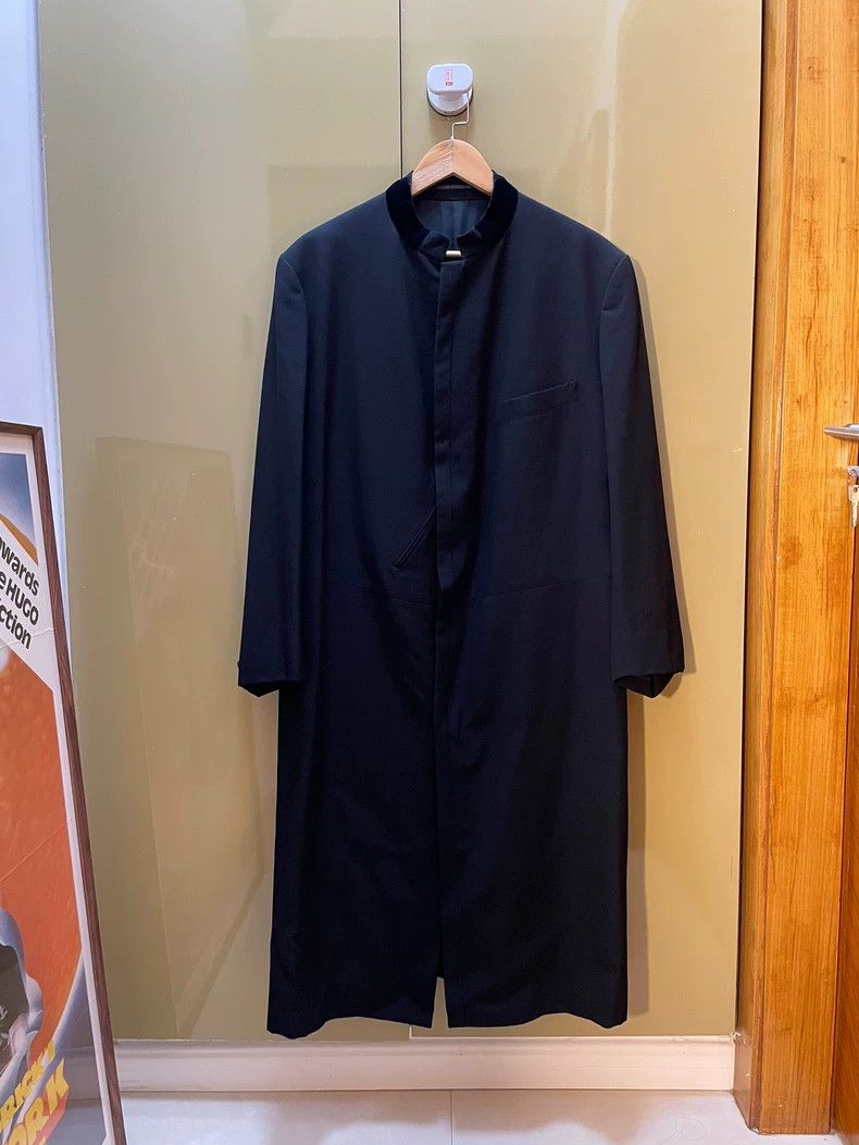 Yohji Yamamoto Yohji Yamamoto 94AW Velour Collar Monk Coat Size US M / EU 48-50 / 2 - 1 Thumbnail