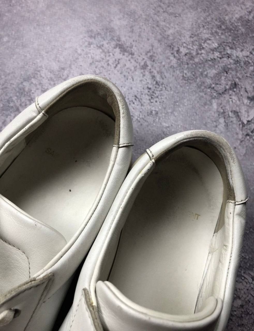 Saint Laurent Paris Saint Laurent White Leather Sneakers Luxury Size US 6 / EU 39 - 7 Thumbnail