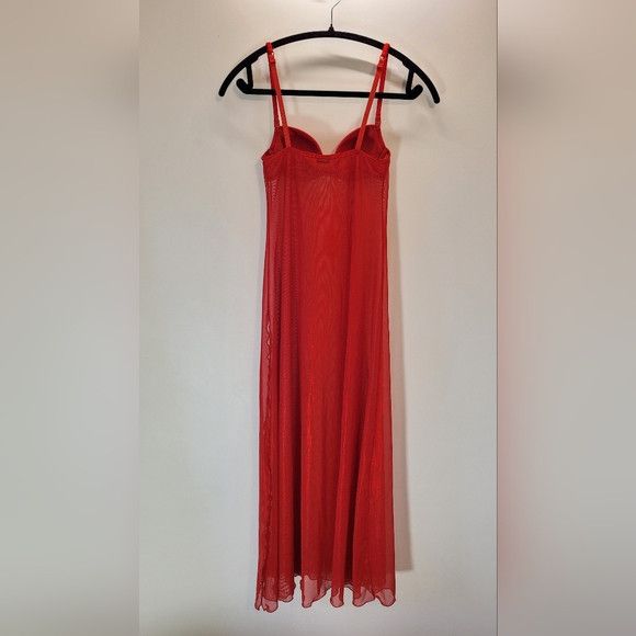 Other La Senza Vintage long red sheer maxi underwire nightgown -Xs Size ONE SIZE - 2 Thumbnail
