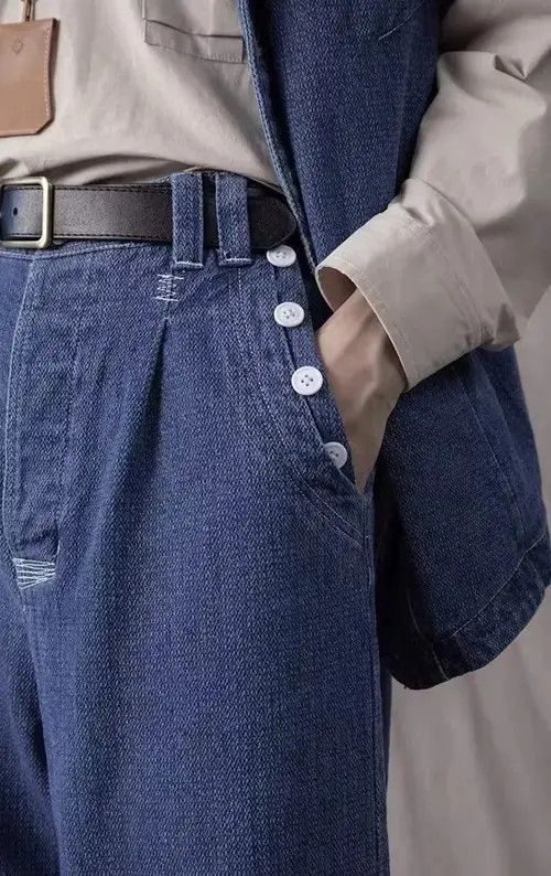 Japanese Brand 20AW Indigo Union Japan Denim Folk Kyoto Minimal Pants Size US 32 / EU 48 - 4 Thumbnail