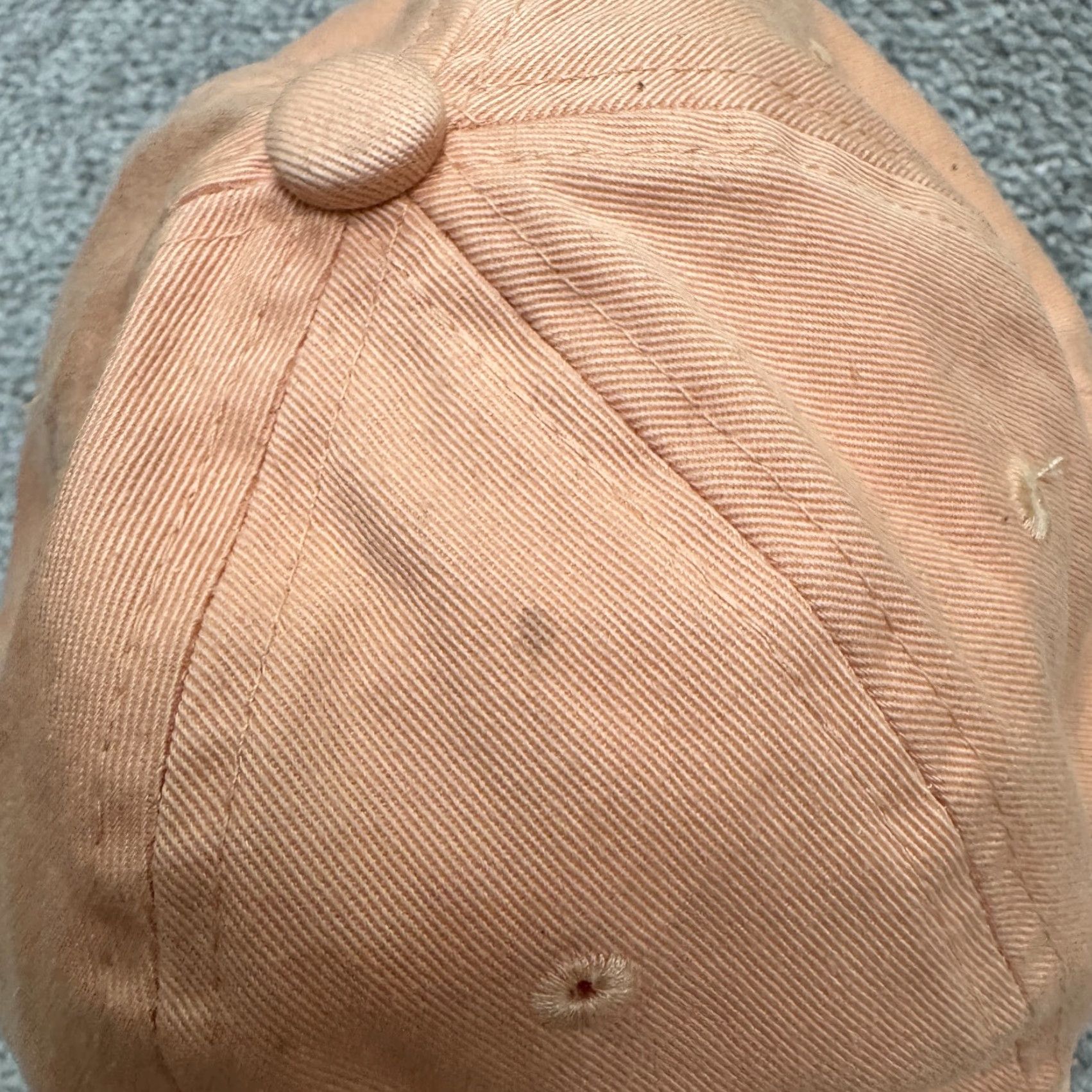 Vintage Elkod Mountain Range Embroidered Hat Orange One Size Adjustable Men Baseball Cap Outdoor Cotton Canvas Mens Size ONE SIZE - 3 Thumbnail
