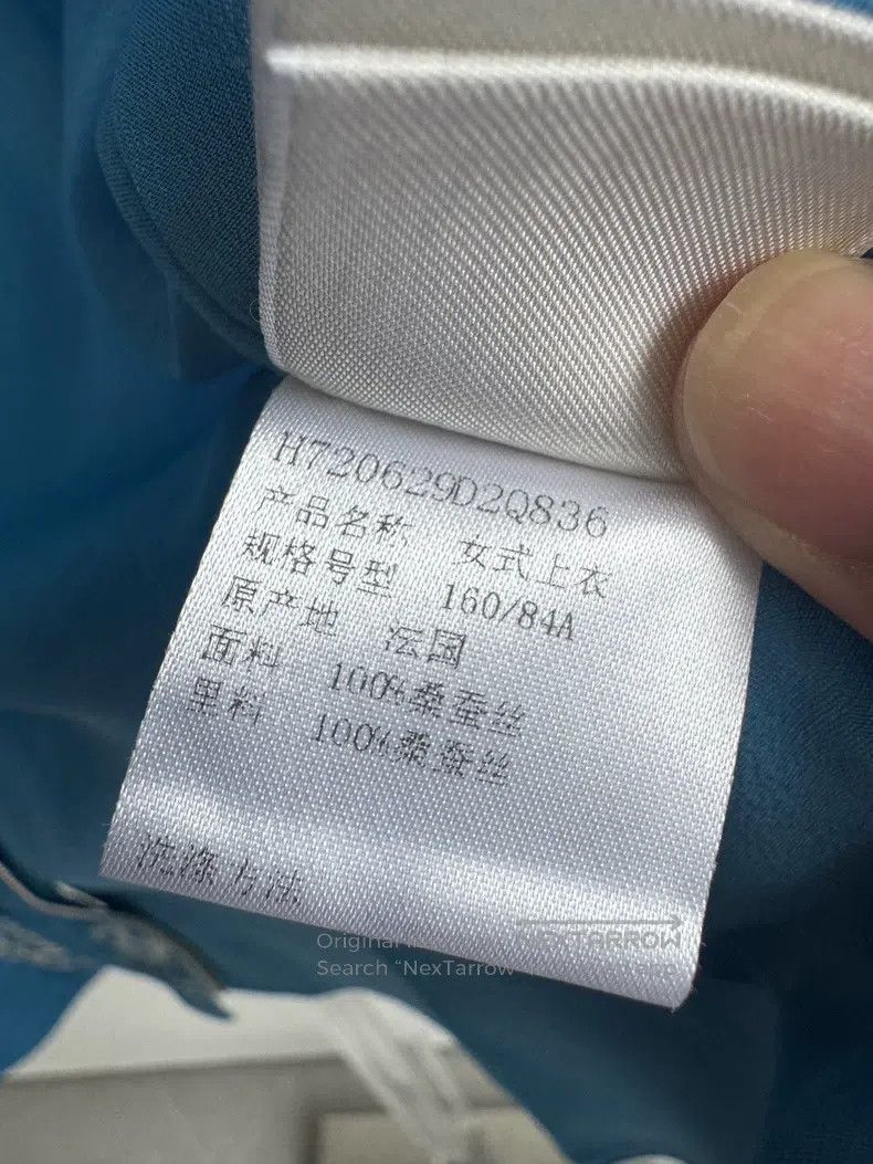 Hermes Hermes Blue chain print silk vest, 100% mulberry silk fabr Size XS / US 0-2 / IT 36-38 - 7 Thumbnail