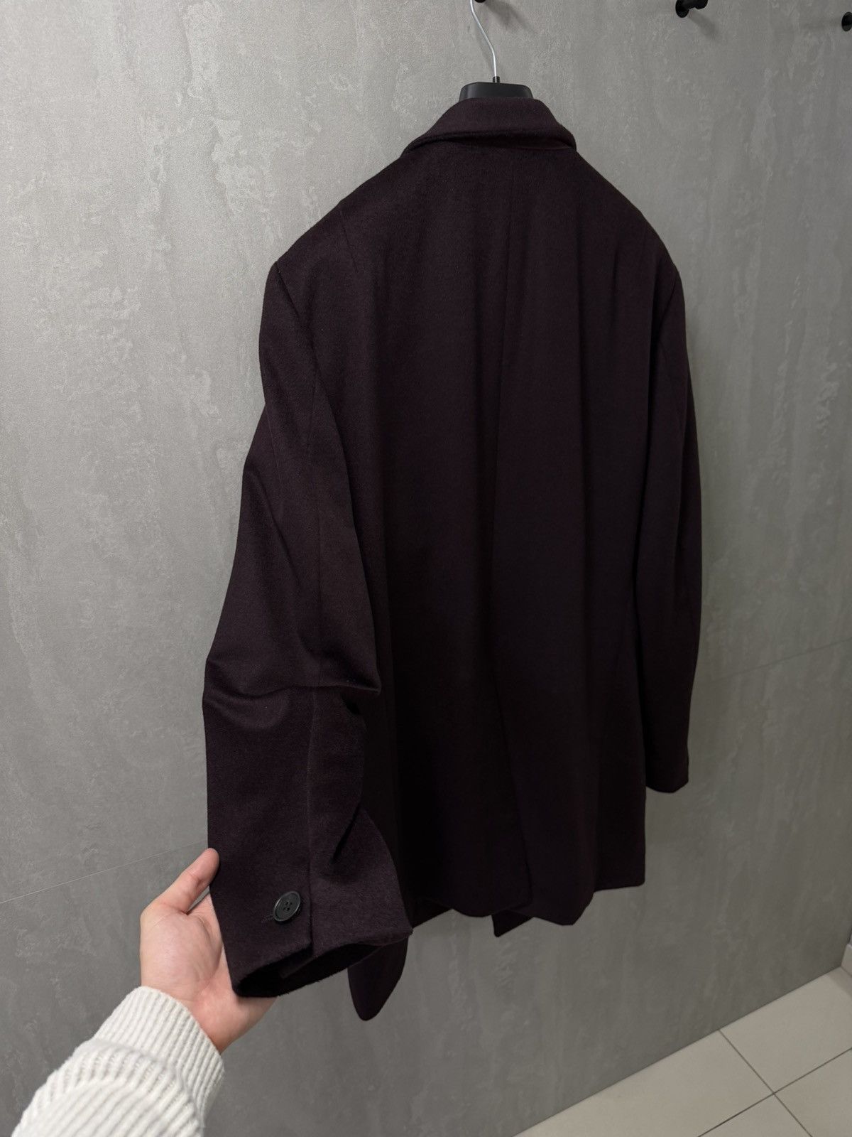 Allsaints AllSaints wool manor coat jacket dark garnet size S-M Size US S / EU 44-46 / 1 - 12 Thumbnail