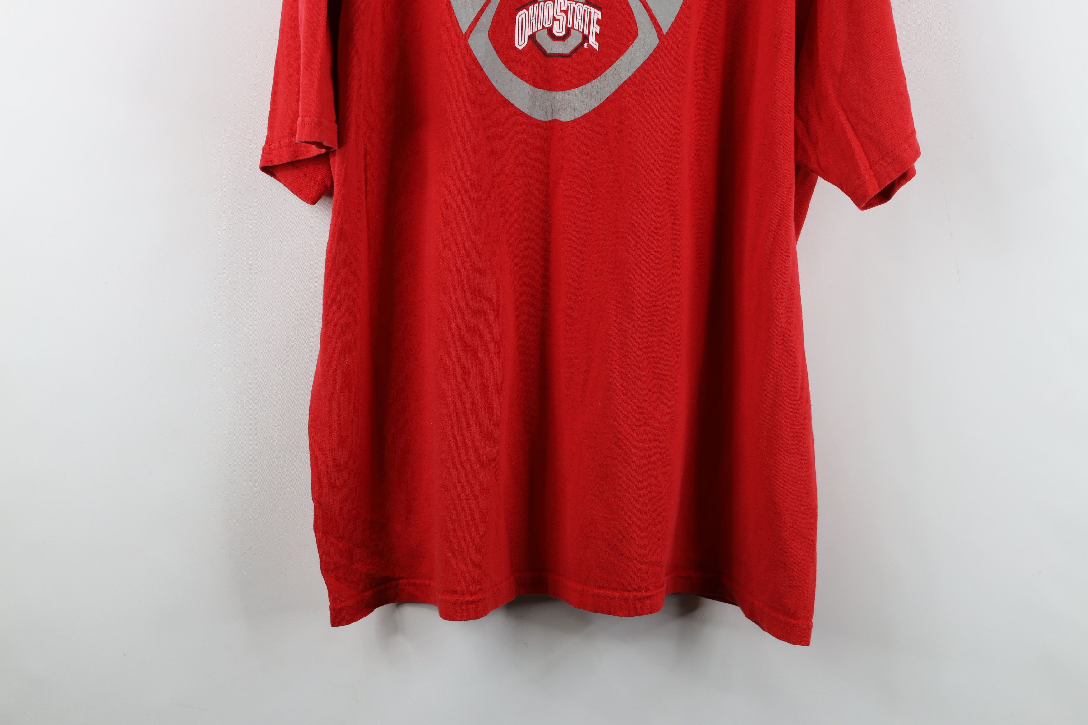 Nike Vintage Nike Swoosh Ohio State University Football T-Shirt Size US XL / EU 56 / 4 - 16 Thumbnail
