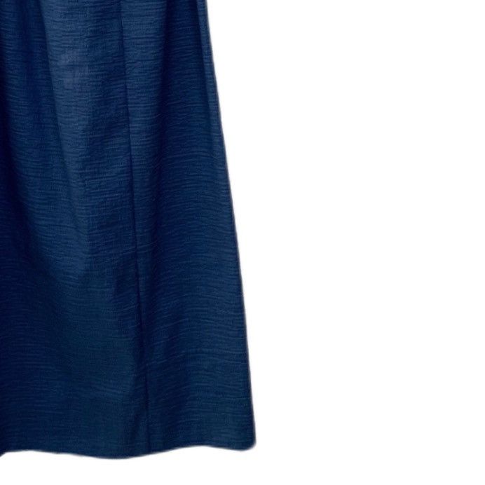 Sportmax Sportmax Dark Blue Waist Ruched Sleeveless Dress K26WX Size L / US 10 / IT 46 - 4 Thumbnail