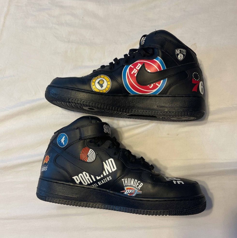 Nike × Supreme Supreme x NBA x Nike Airforce 1 Mid 07 Size US 11 / EU 44 - 2 Thumbnail