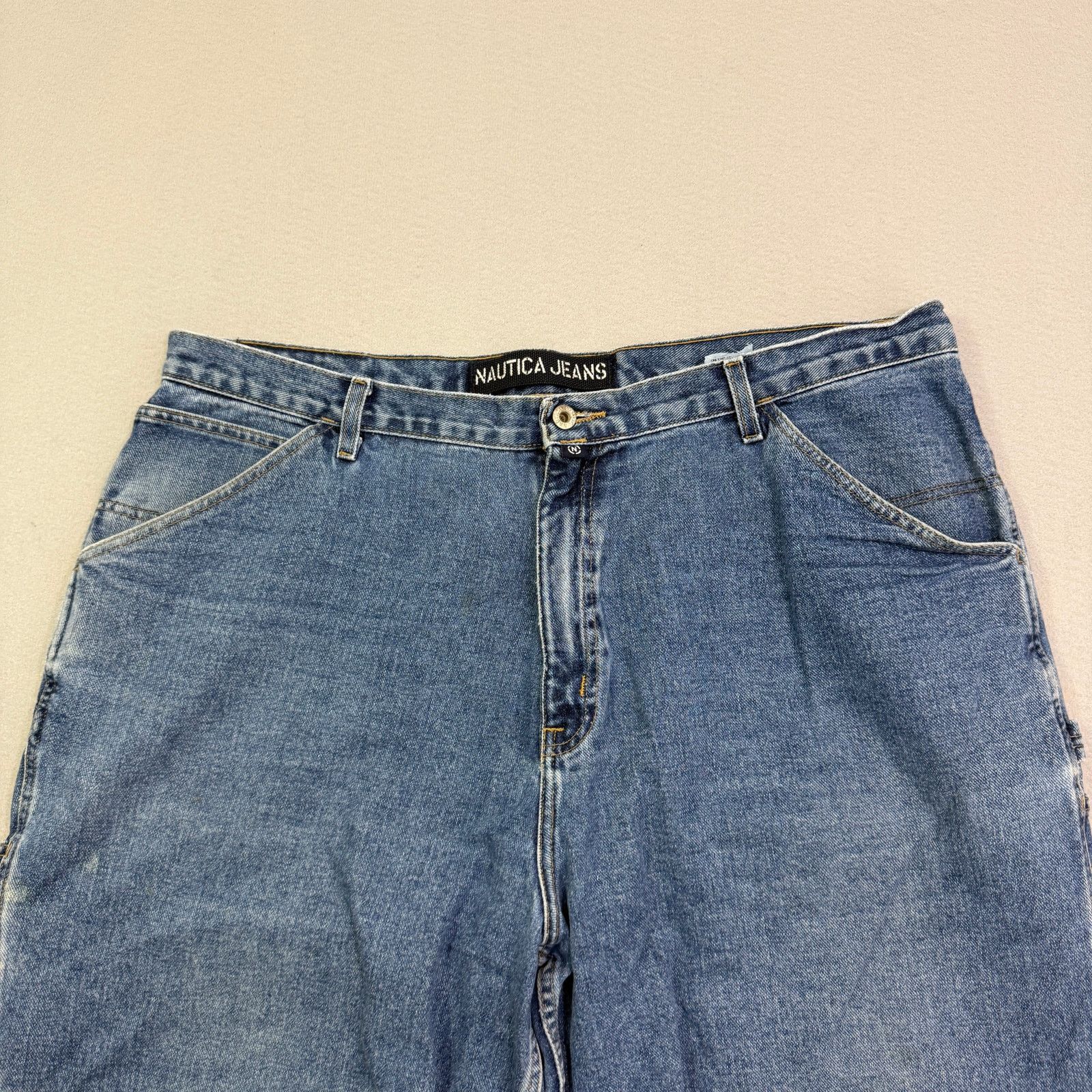 Nautica Vintage Nautica Jean Shorts 42 Blue 12" Inseam Carpenter Size US 42 / EU 58 - 3 Thumbnail