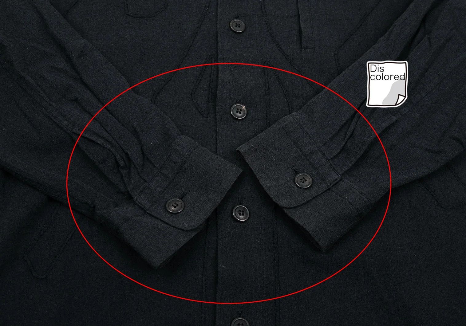 Issey Miyake Cotton Embroidered Mao Collar Shirt in Black, Size M Size US M / EU 48-50 / 2 - 9 Thumbnail