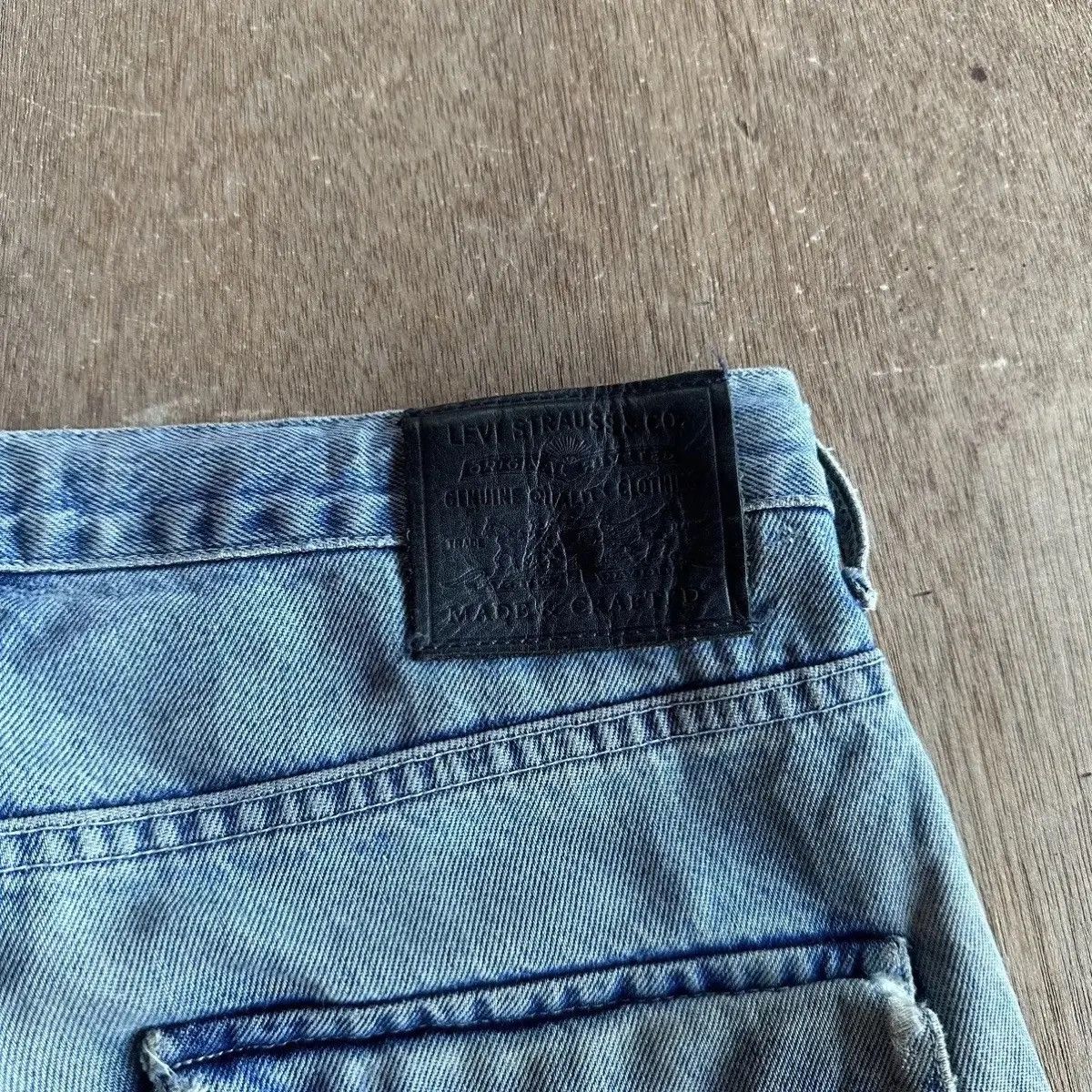 Levi's Made & Crafted LEVI’S MADE & CRAFT DENIM DOUBLE KNEE RIPPED WORK WEAR PANTS Size US 30 / EU 46 - 18 Thumbnail