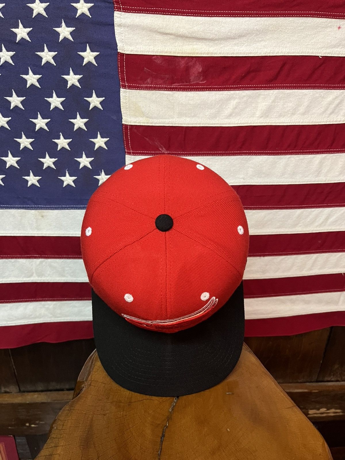 NHL × Red Wing × Zephyr NHL Detroit Red Wings Fitted Hat Size ONE SIZE - 5 Thumbnail