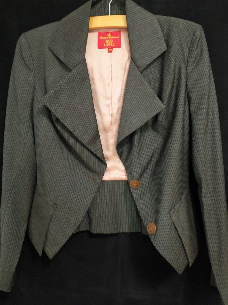 Vivienne Westwood Vivienne Westwood Straightened crease collar wool suit jac Size XS / US 0-2 / IT 36-38 - 4 Thumbnail